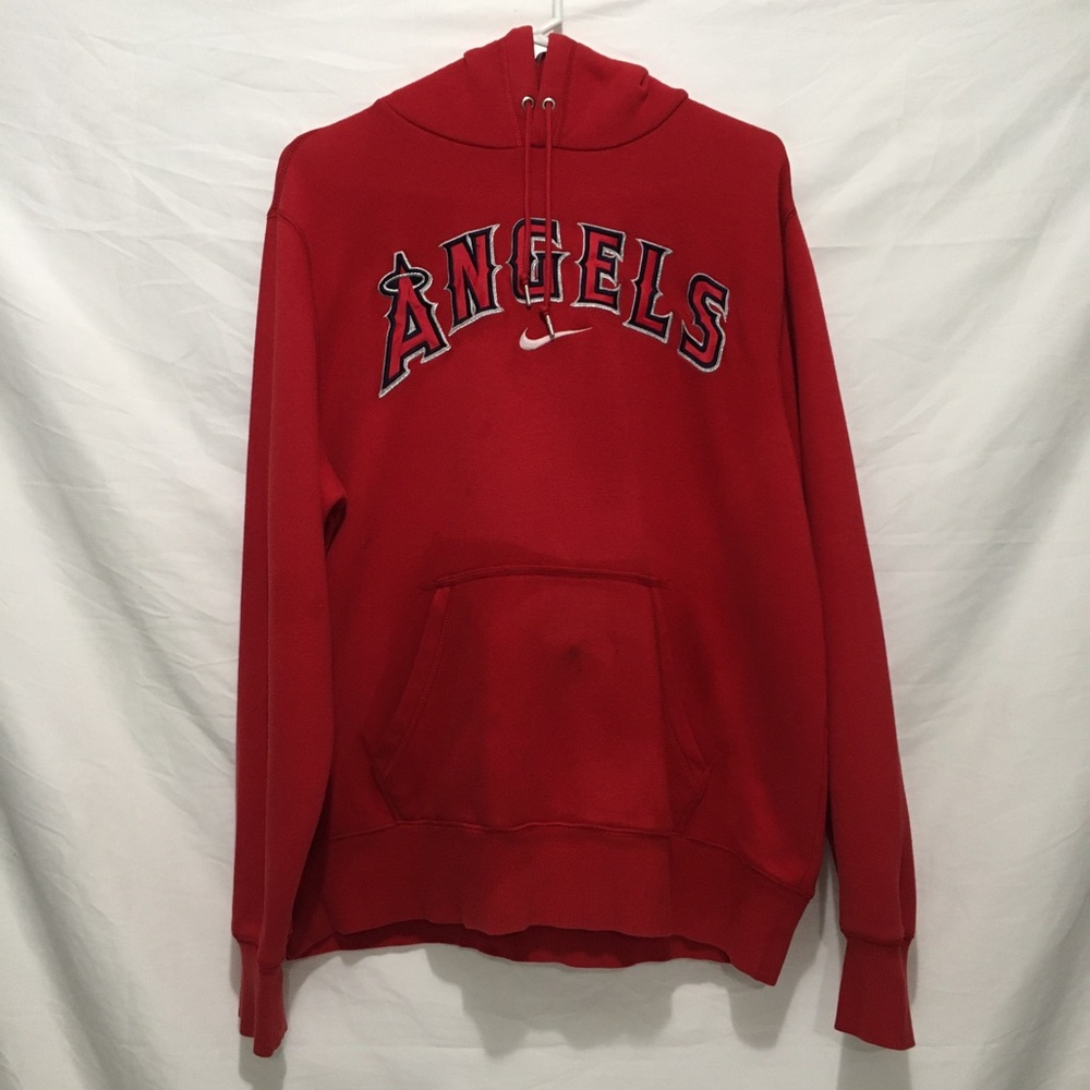 NIKE X ANAHEIM ANGELS RED SWEATER SIZE LARGE